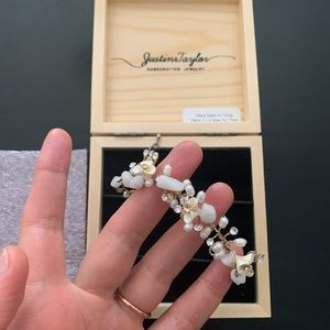 BHLDN bridal floral bracelet like new